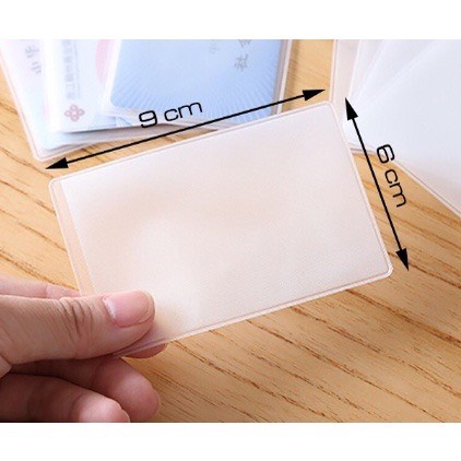 Vỏ bọc thẻ CCCD bao túi đựng thẻ trong suốt bảo quản bằng lái xe thẻ ATM CMND card visit thẻ HSSV MRSOCKS PK024
