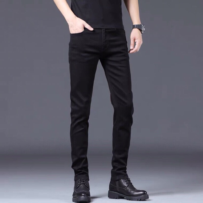 Quần vải jean bò baggy nam nữ co giãn hàng Quảng Châu phong cách Hàn Quốc sành điệu style năm 2021 | WebRaoVat - webraovat.net.vn