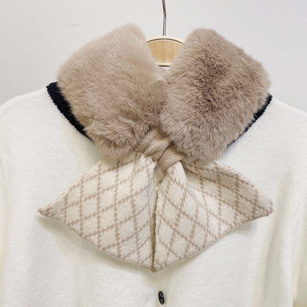 Khăn choàng cổ vải lông dày giữ ấm mùa đông nhiều màu lựa chọn dễ thương