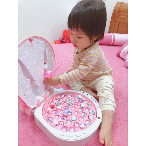 Bộ câu cá hà mã có nhạc có nắp đậy