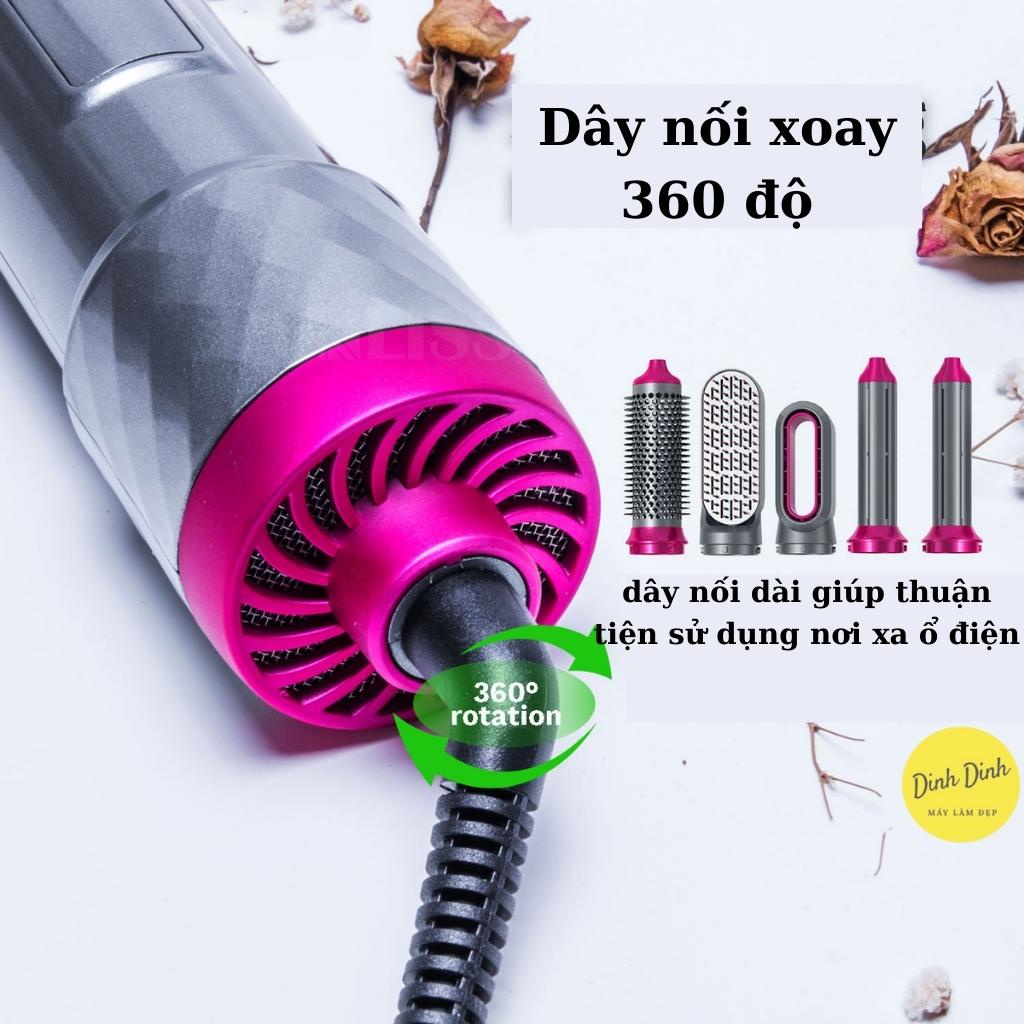 Máy làm tóc, máy tạo kiểu tóc Airwrap 5in1 bản mới 2022: Sấy tóc, lược điện, uốn xoăn, uốn cụp - Dinh Dinh Máy làm đẹp