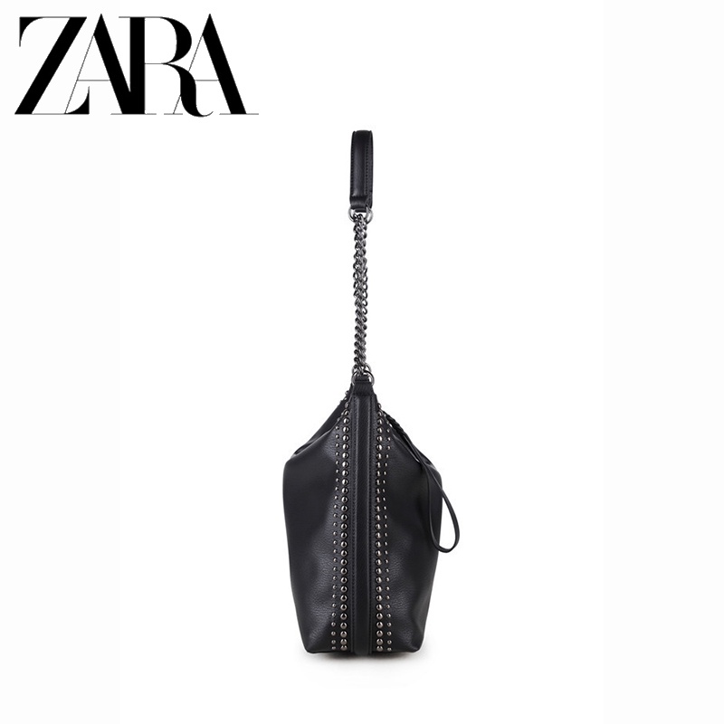 Zara Túi Xách Đeo Vai Cỡ Lớn Phối Dây Xích Thời Trang Cho Nữ