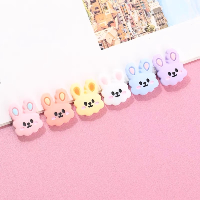 Sticker 3D mặt thỏ, nhãn dán 3d cute,decor điện thoại, bình nước, sách vở, đồ cute