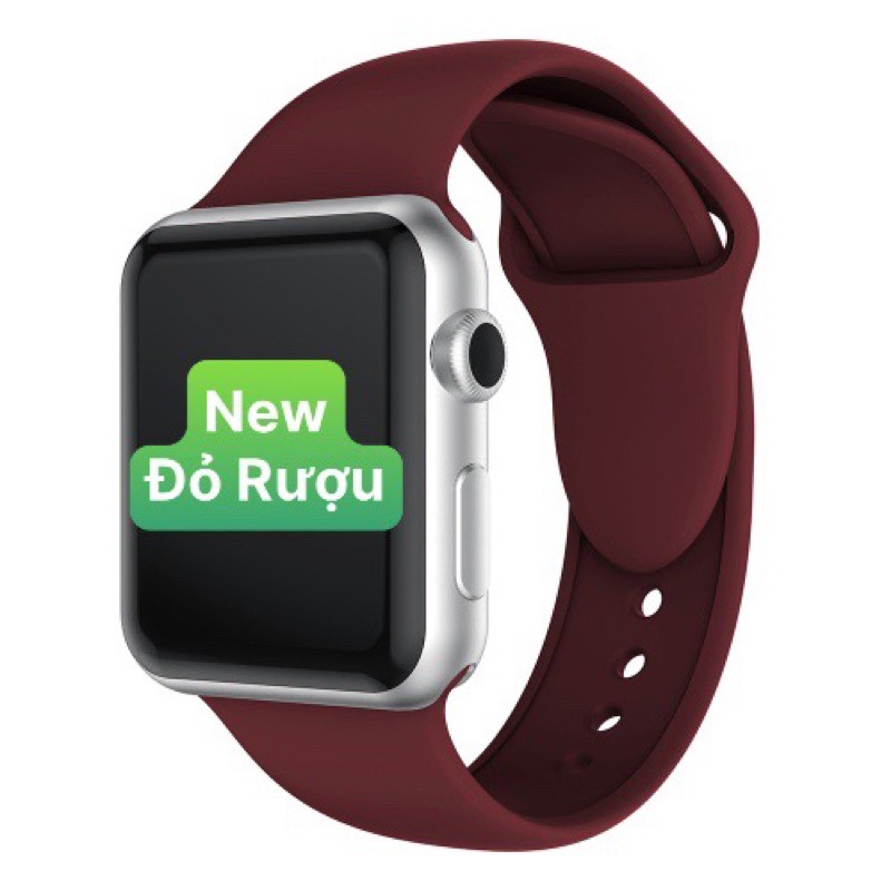 Dây Apple Watch Cao Su Chống Bẩn Siêu Đẹp, Siêu Mềm Sài Được Cho T500