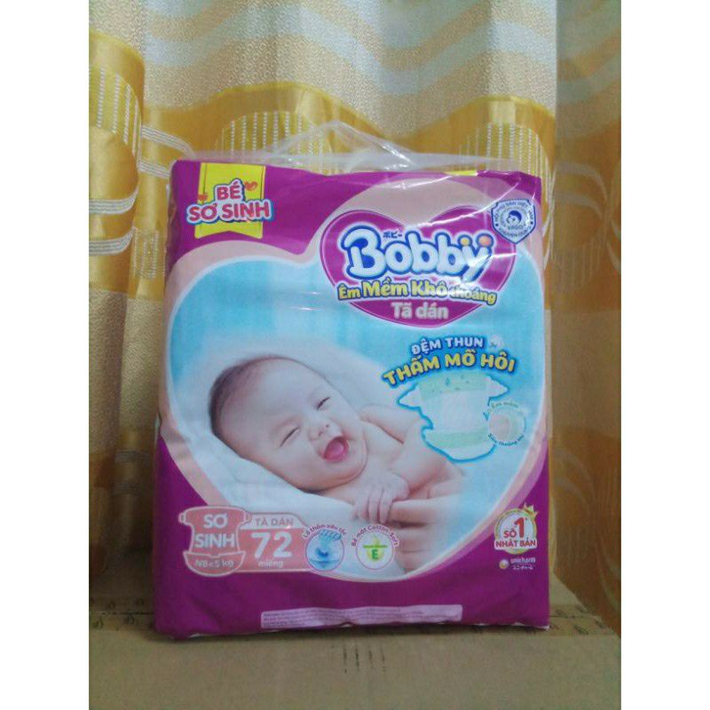 (HCM) TÃ DÁN BOBBY SƠ SINH XS 42 MIẾNG - XS 72 MIẾNG ( DƯỚI 5 KG)