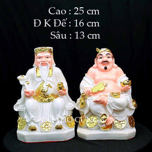 [ CAO 25 CM ] THẦN TÀI THỔ ĐỊA [ COMPOSITE + BỘT ĐÁ  ]