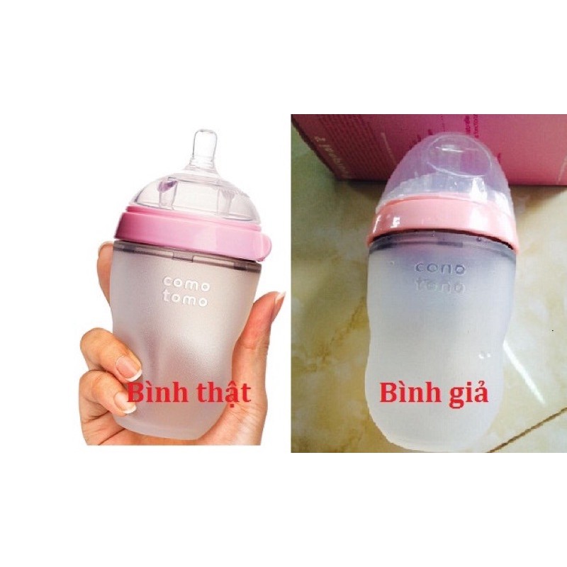 [HÀNG CHÍNH HÃNG] Bình sữa Comotomo Chính  Hãng 150ml & 250ml ( Tặng tay cầm)