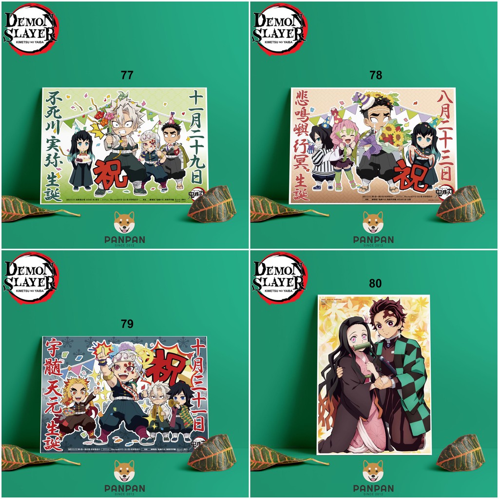 Postcard Cao Cấp - Poster Kimetsu no Yaiba (4)