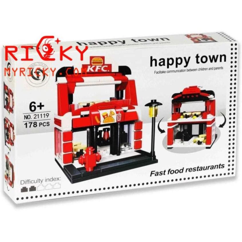 Bộ lego lắp ráp cửa hàng Gà Rán KFC