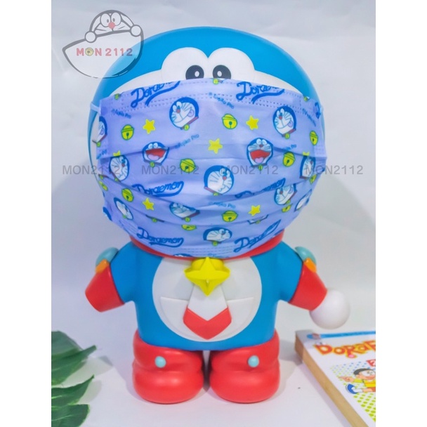 Set 10 Khẩu trang y tế 3D Doraemon Doremon hoạt hình dễ thương