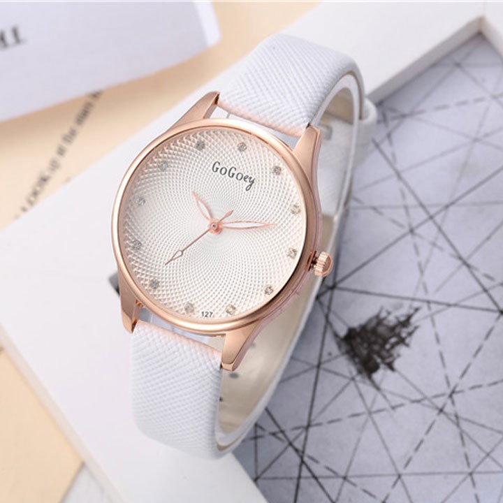 Đồng hồ nữ Gogoey dây da thời trang SP865 (Nhiều màu) | BigBuy360 - bigbuy360.vn