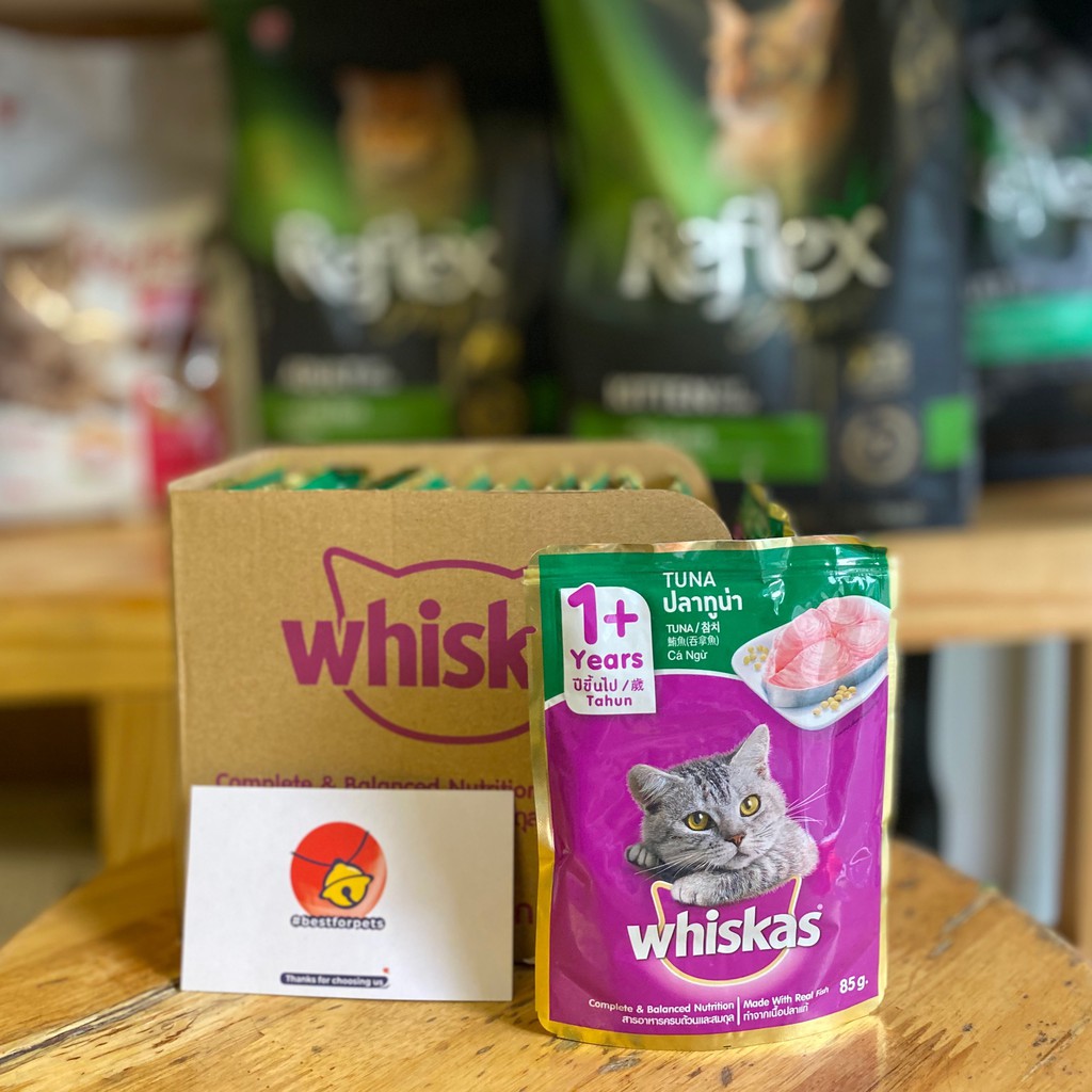 Pate Whiskas cho mèo lớn từ 1 tuổi - Gói 80g