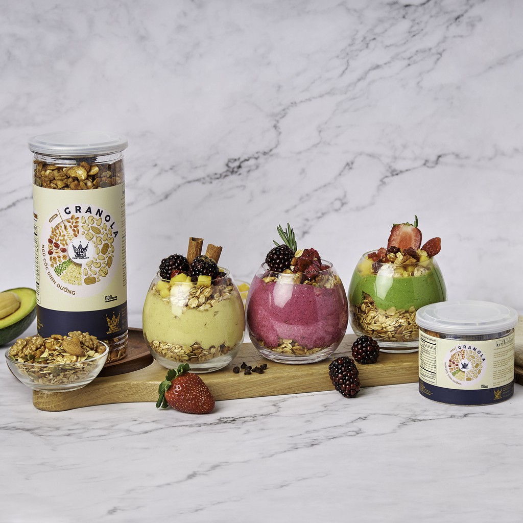[Combo Chuẩn Dáng] Granola Ăn Kiêng Siêu Hạt 500gr + Yến Mạch Ăn Kiêng 500gr Nhập Khẩu 100% Úc | BigBuy360 - bigbuy360.vn