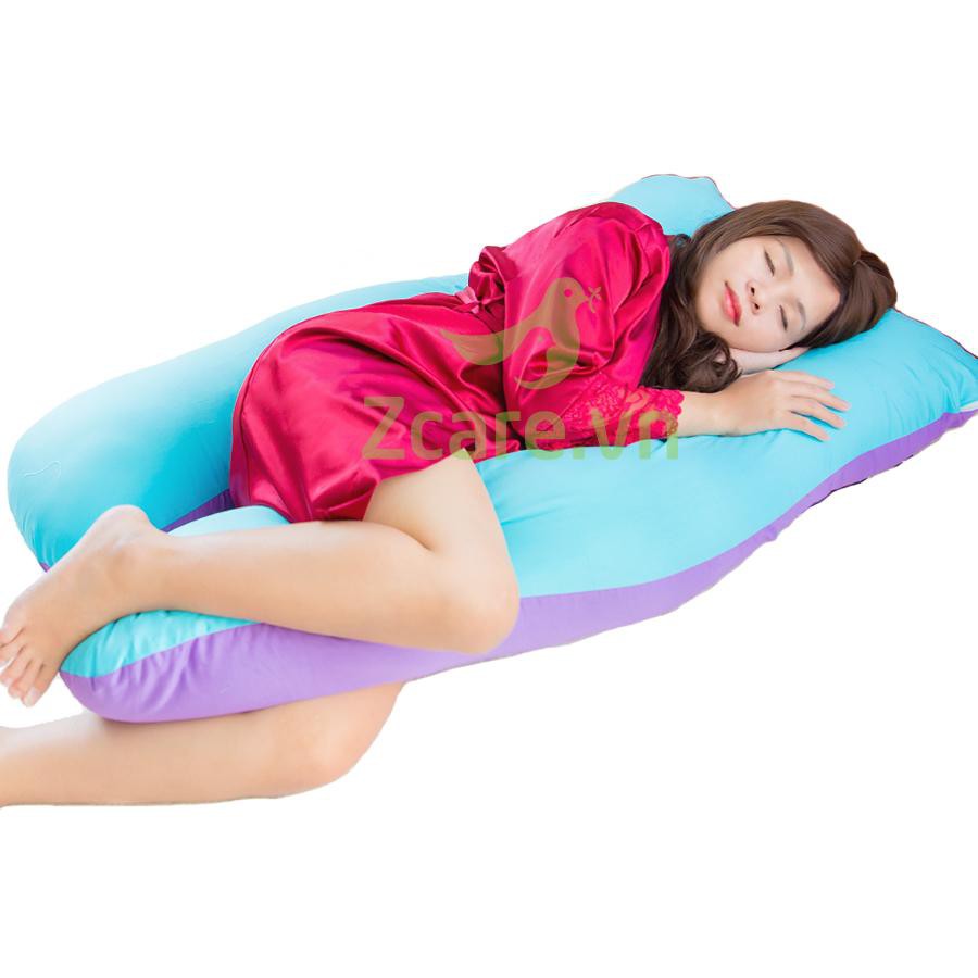 Gối ôm bà bầu cao cấp dáng chữ U ZCARE.VN UB90NT chuyên dụng cho mẹ bầu