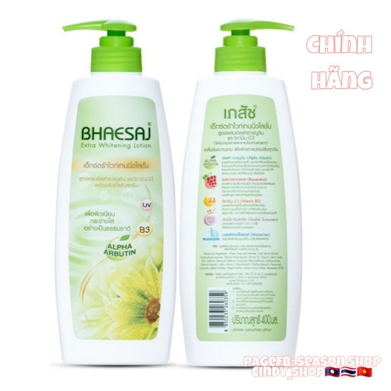 Sữa dương trắng da BHAESAJ Whitening body lotion.