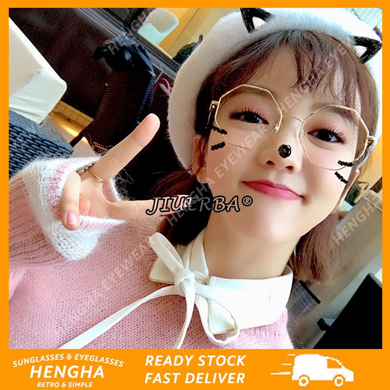 Mắt kính gọng kim loại chống tia UV400 phong cách thời trang cho nữ
