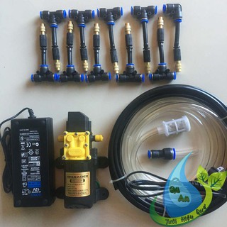 Máy phun sương tưới lan tưới vườn làm mát - béc phun sương 1 hướng đồng