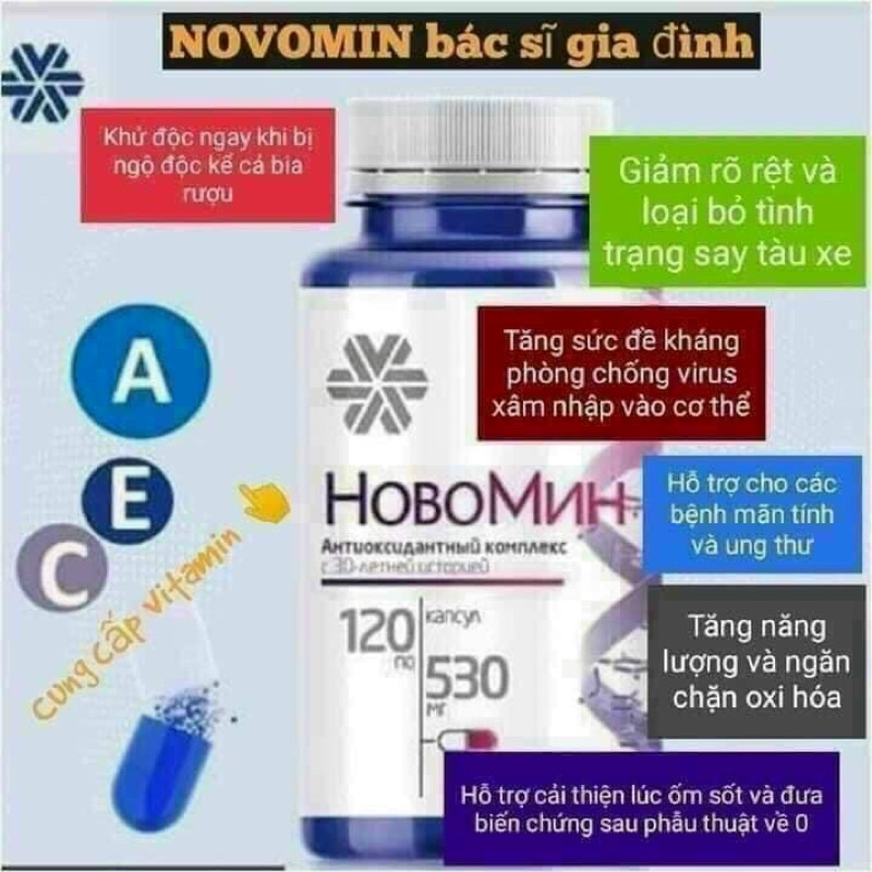 Formula 4.N.V.M.N bổ sung các vitamin A, E và C, hỗ trợ tăng cường sức đề kháng và hỗ trợ hạn chế quá trình lão hoá