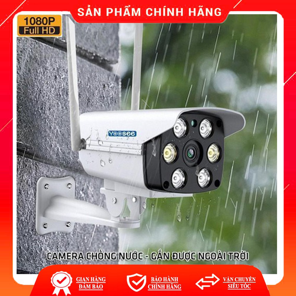 [Bán Giá Gốc] Camera ngoài trời, chống nước Yoosee Full HD 1080P 4 Led trợ sáng đàm thoại 2 chiều