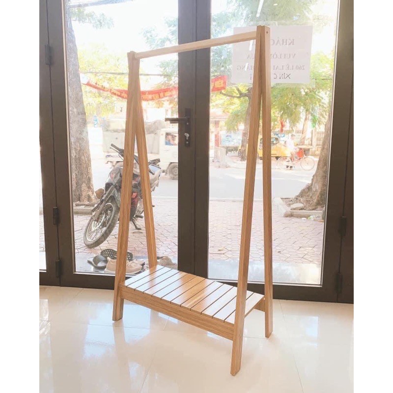 Kệ treo quần áo chữ A bằng gỗ