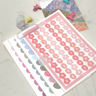 Sticker dễ thương chấm tròn nhiều mẫu