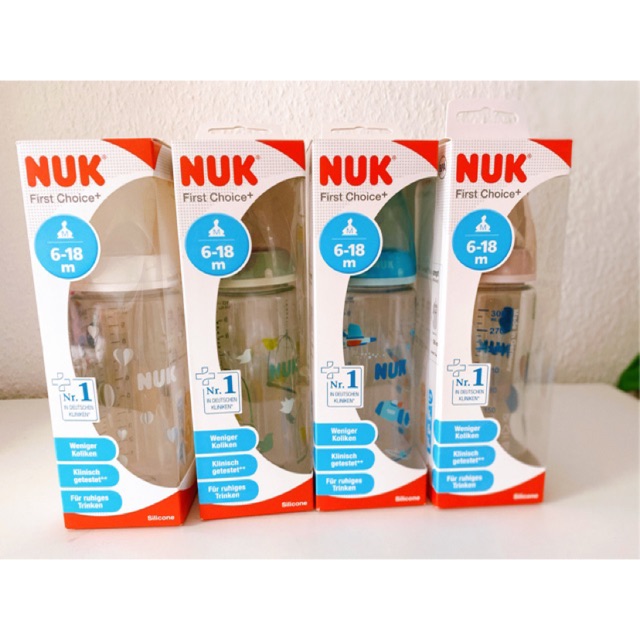 Bình sữa Nuk 6-18m
