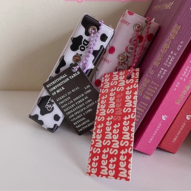 Binder/ Collect book mini cherry, bò sữa