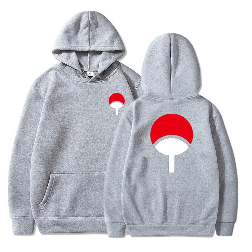 Áo Hoodie in hình Huy hiệu gia tộc Uchiha Hatake Uzumaki áo nỉ form rộng Unisex