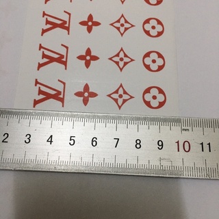 40 hình decal dán lv custum giầy