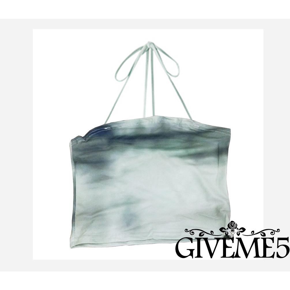 Áo croptop nhuộm màu thời trang mùa hè cho nữ