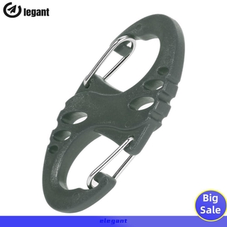 EG-Carabiner 8 S Shape Snap Biner Clip Outdoor Camping Molle Backpack Buckle