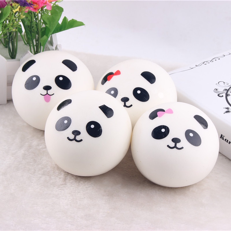 Squishy bánh bao panda 10cm - squishy màn thầu panda S108