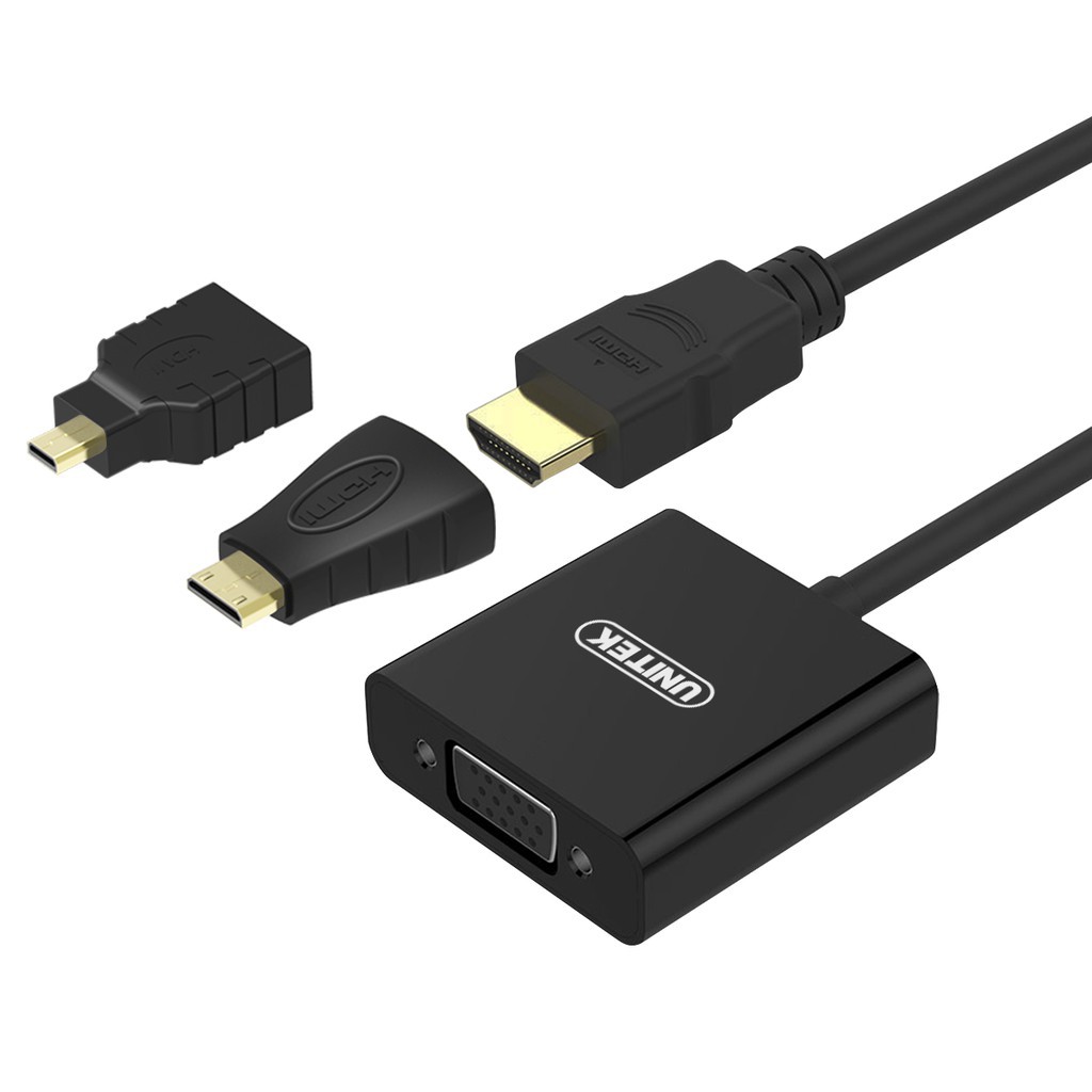 Bộ Chuyển Đổi Hdmi Sang Vga & Micro Hdmi Unitek Y6355