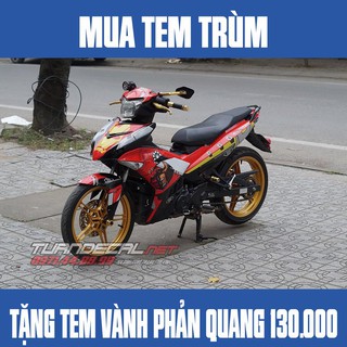 Tem Trùm Exciter iron man - Tặng tem vành phản quang trị giá 130.000đ