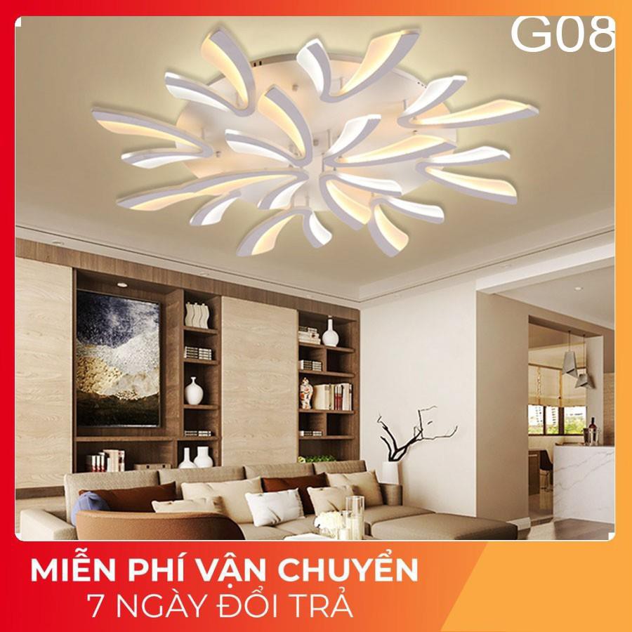 ĐÈN ốp trần trang trí, đèn LED trang trí phòng ngủ,phòng khách - G08, bảo hành 1 năm, 3 chế độ sáng