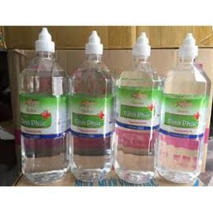 CHAI 1 LÍT VÒI NHỌN  Nước muối sinh lý Vĩnh Phúc Natri Clorid 1000ml