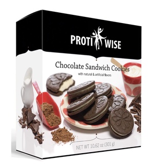 Bánh quy cookies Protiwise không đường vị Chocolate hộp 301g/ Sugar-free/ USA