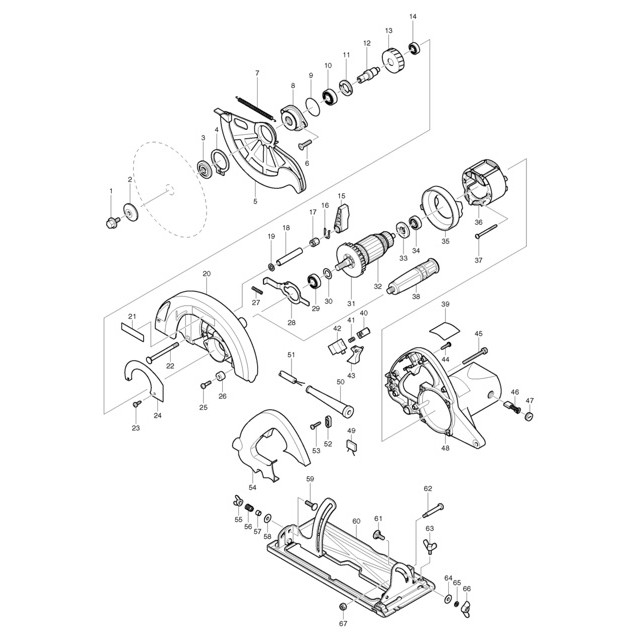 Trục máy cưa gỗ 235mm mkt N5900B