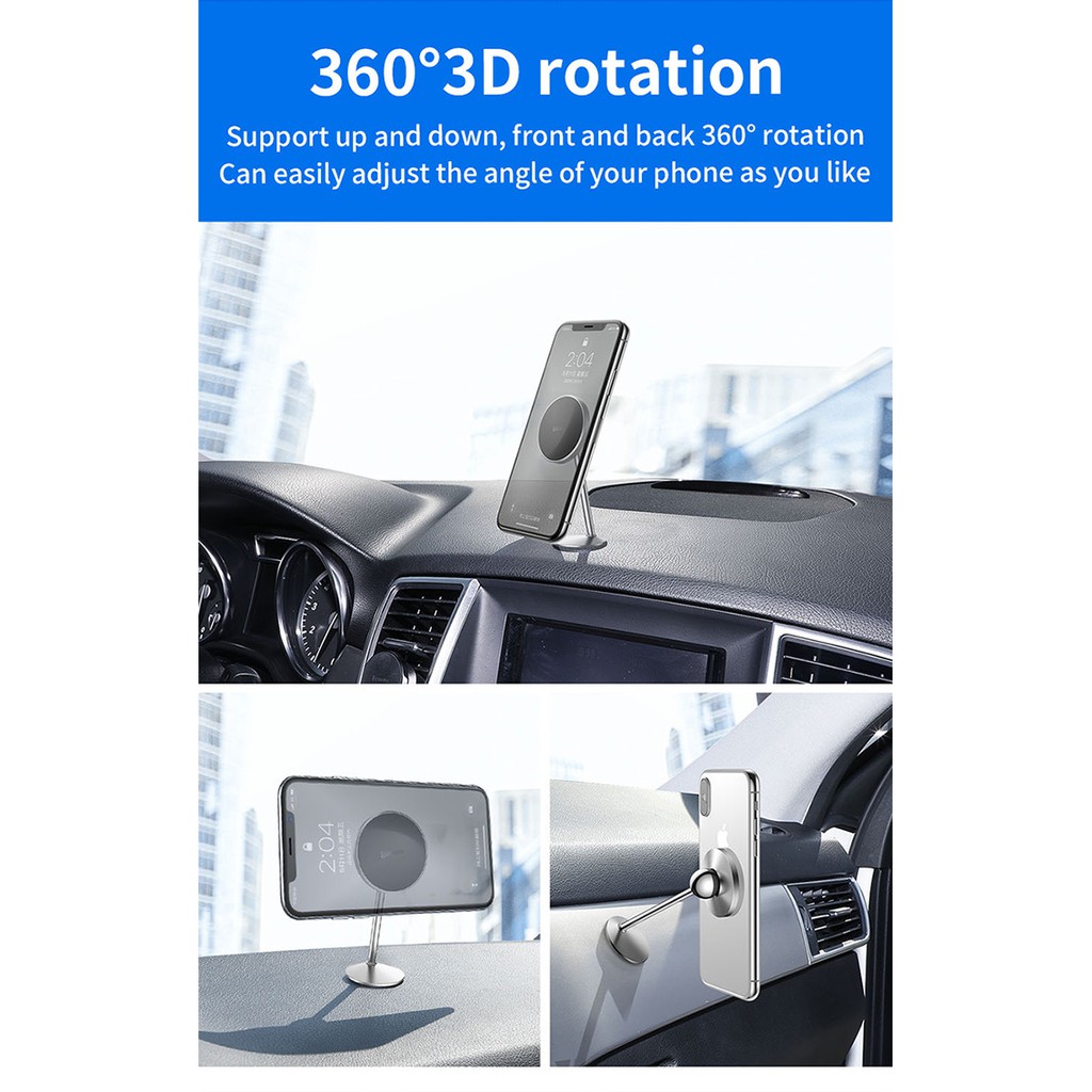 Giá đỡ điện thoại nam châm 360 Baseus độ siêu dài đời mới nhất gắn xe hơi | BigBuy360 - bigbuy360.vn