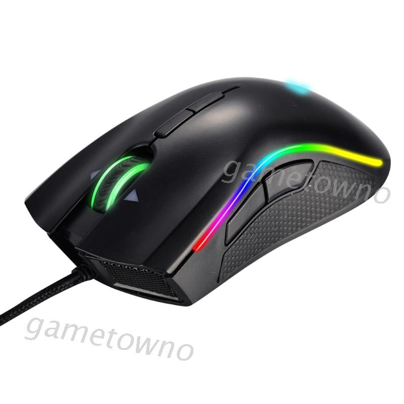 Chuột Chơi Game Wili Rgb Có Dây 7 Nút Bấm, 4000 Dpi Cho Pc / Laptop