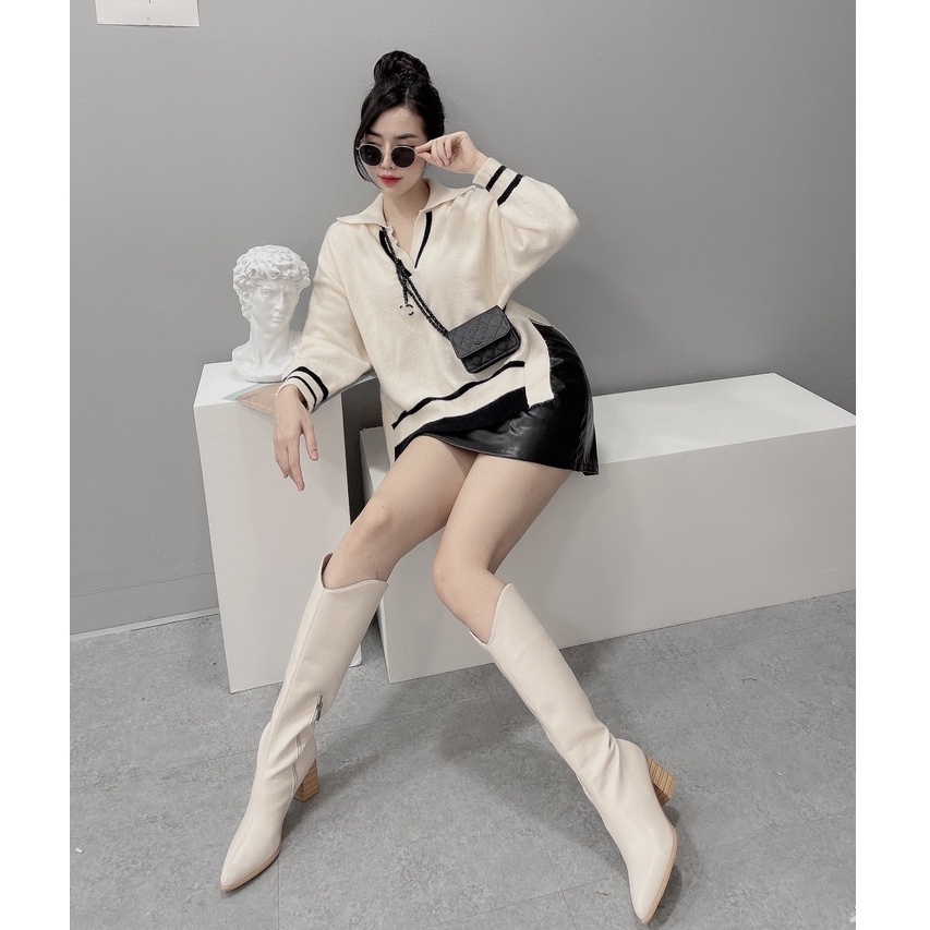 Boot da cao cổ màu da cao 7p Thuyngothanh Store