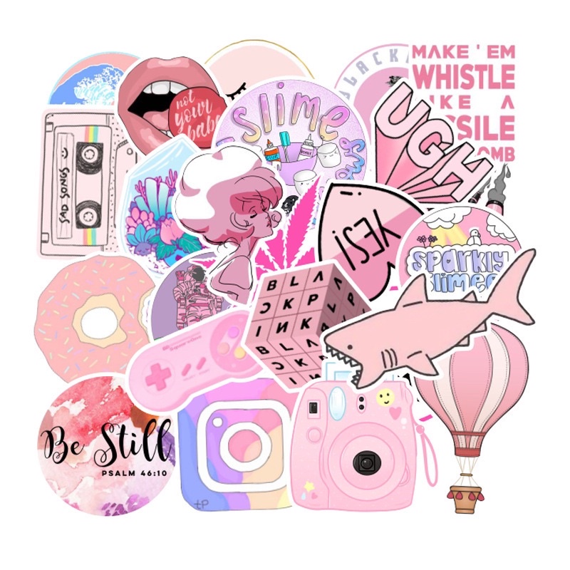 Hình Dán Sticker Chống Nắng, Chống Nước Dán Mũ Bảo Hiểm, Vali, Điện Thoại