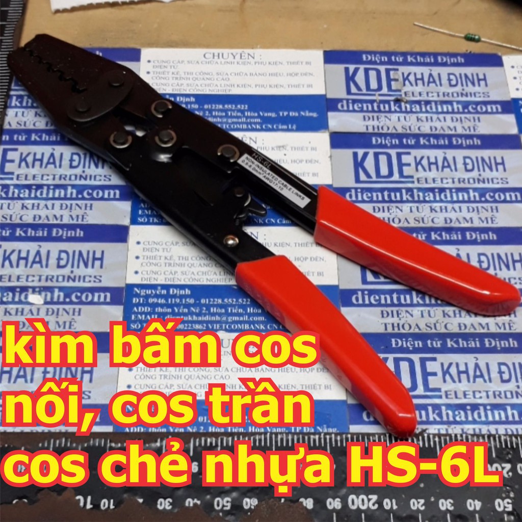 kìm bấm cos nối, cos trần, cos tròn.... HS-16 / HS-6L kde2206