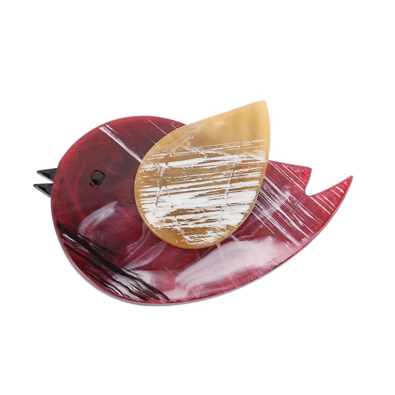 Trâm Cài Áo Hình Chú Chim Hoạt Hình Bằng Acrylic Kiểu Vintage Dễ Thương Cho Nam / Nữ