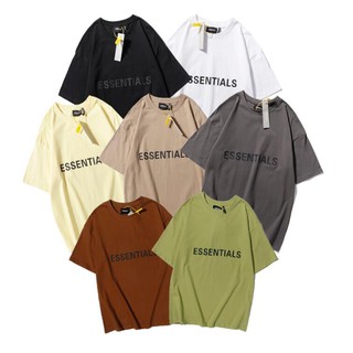 Áo Thun Tay Ngắn In Chữ Essentials Thời Trang Độc Đáo Cho Nam Và Nữ