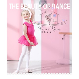 Áo Ballet Trẻ Em Tay Ngắn / Áo Tập Múa Cho Trẻ Em  / ABTETN-03