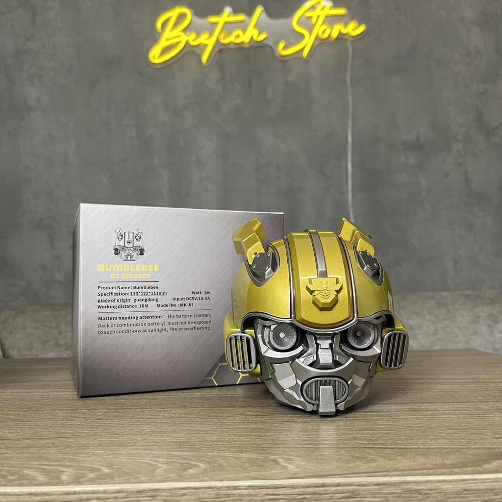 Loa Bluetooth BEETECH BTL05 Phong Cách Mô Hình Bumblebee Siêu Ngầu , Chất Âm Hay