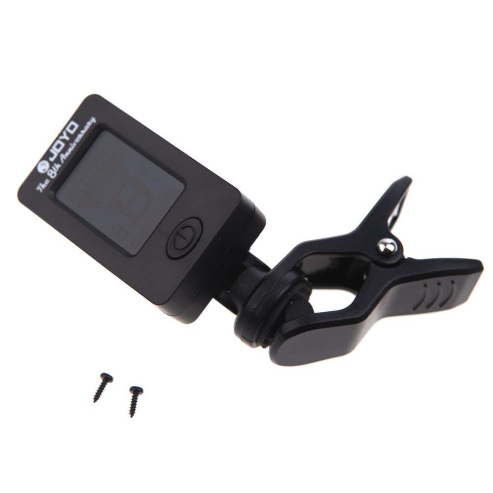 Ĩ JOYO JT-01 Mini Digital LCD Clip-on Tuner for Chromatic Guitar Bass Violin Ukulele C Ukulele D