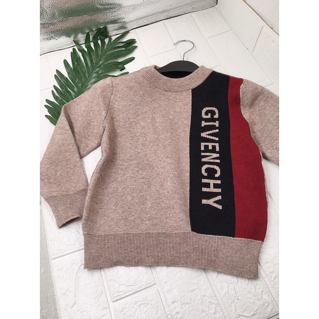 Áo len dài tay hai lớp cho bé trai ,ảnh thật 100%