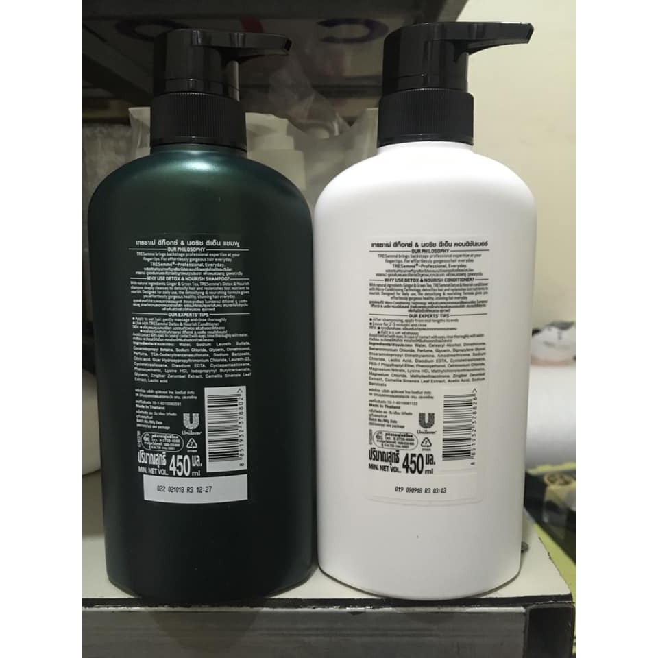 Cặp dầu gội + dầu xả Tresemme Detox & Nourish 450ml | BigBuy360 - bigbuy360.vn